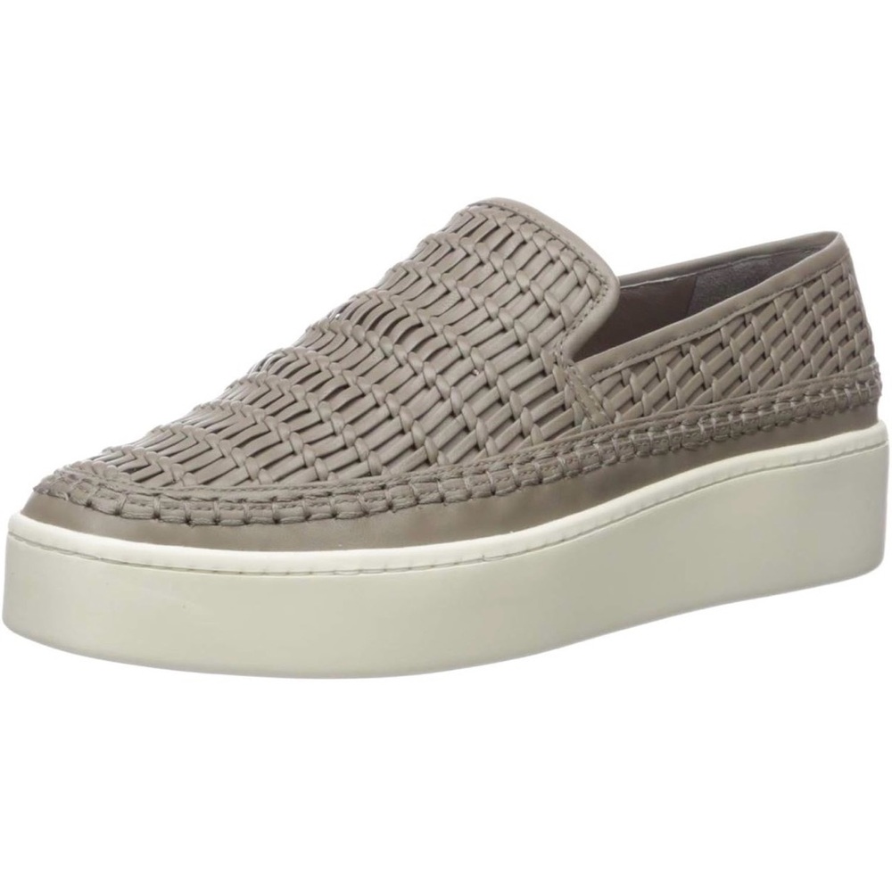 Vince Camuto Gray Woven Slip-On Loafers Sz 9
